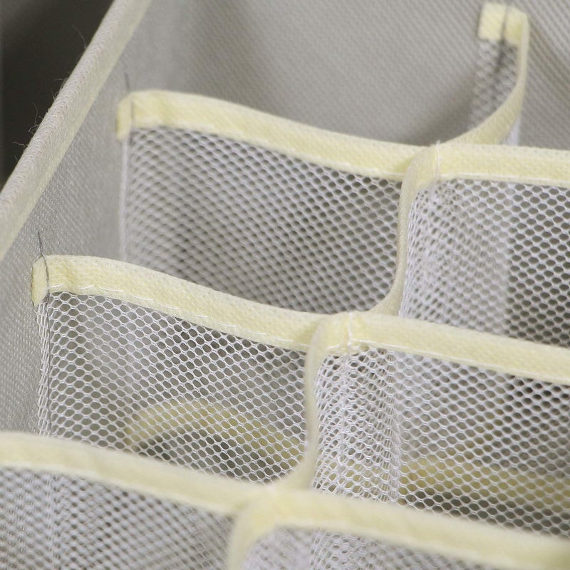 TENABORT 12 Pack Foldable Drawer Organizer Dividers Cloth Storage Box Closet Dresser Organizer Cube Fabric Containers Basket Bins for Underwear Bras Socks Panties Lingeries Nursery Baby Clothes Gray - Image 4